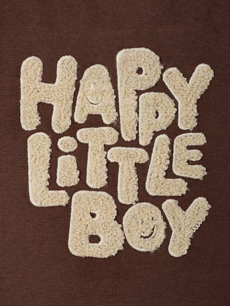 Sweatshirt with long sleeves for baby brown 