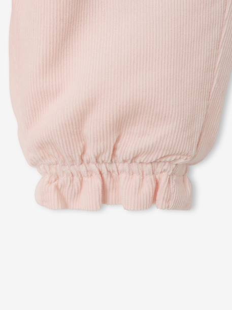 Newborn trousers pale pink 