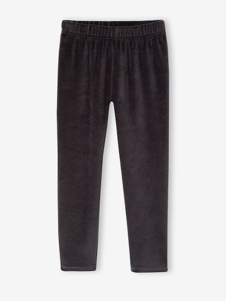 Pack of 2 velour pyjamas for boys anthracite 