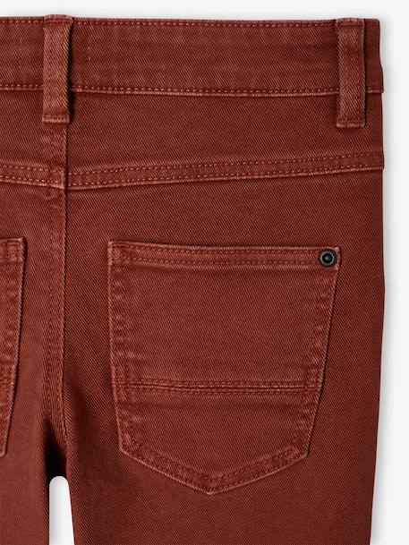 MEDIUM Hip, MorphologiK Slim Leg Coloured Trousers, for Boys beige+black+clay beige+night blue+petrol blue+rust+tomato red 