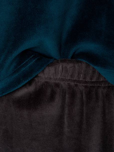 Pack of 2 velour pyjamas for boys anthracite 