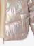 Warm puffer jacket for girls pale pink 