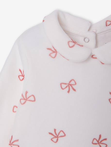 Pack of 2 baby sleepsuits with popper back opening for baby marl beige 