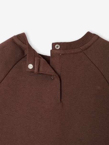 Sweatshirt with long sleeves for baby brown 