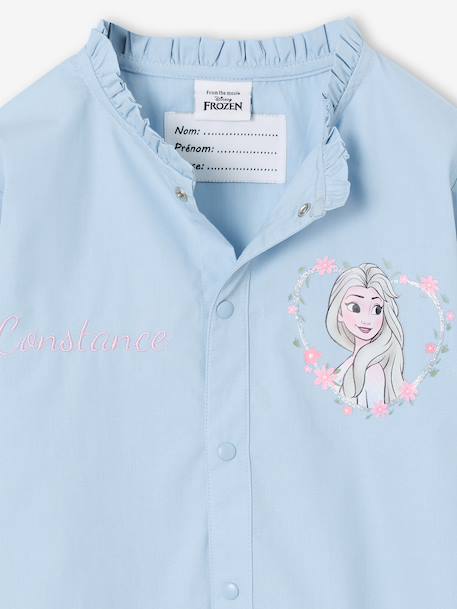 customisable Frozen apron for girls sky blue 