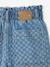 Wide-Leg Paperbag Jeans with Flower Motifs for Girls denim grey+grey+light blue 