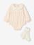 Newborn jumpsuit and tights set ecru 