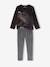 Pack of 2 velour pyjamas for boys anthracite 