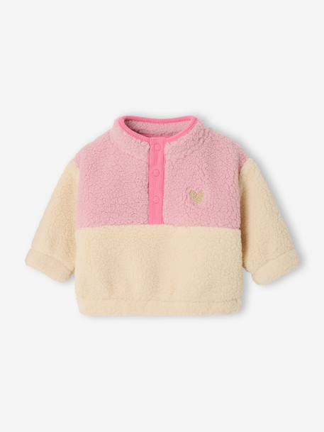 Long-sleeved sweatshirt for baby rose 