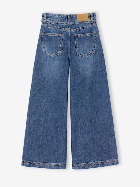 Wide-leg jeans for girls medium blue 