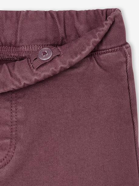 Girls' Basics Large Leggings mauve+navy blue+purple clover 