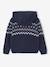 Hooded cardigan for boys navy blue 