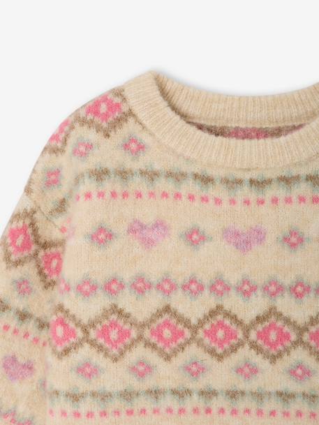 Long-sleeved jumper for baby girls rose 