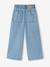 Wide-Leg Paperbag Jeans with Flower Motifs for Girls denim grey+grey+light blue 