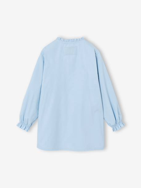 customisable Frozen apron for girls sky blue 