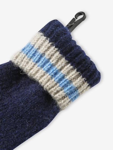3-piece hat, snood and mittens set for boys marl white 