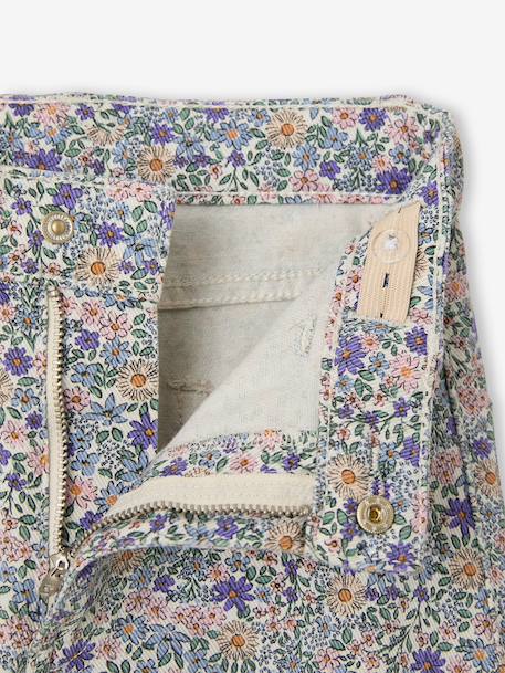 Wide-leg trousers for girls lilac 