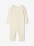 Cable knit baby playsuit ecru 