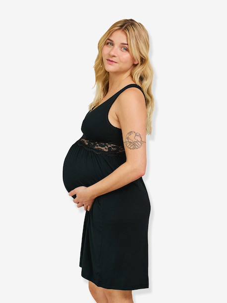 Maternity nightdress by CARRIWELL black 