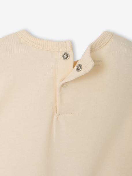 Pack of 2 long-sleeved T-shirts for baby cocoa+emerald green 