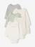 Pack of 5 newborn long-sleeved bodysuits sage green 