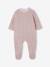 Pack of 2 baby sleepsuits with popper back opening for baby marl beige 