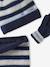 3-piece hat, snood and mittens set for boys marl white 