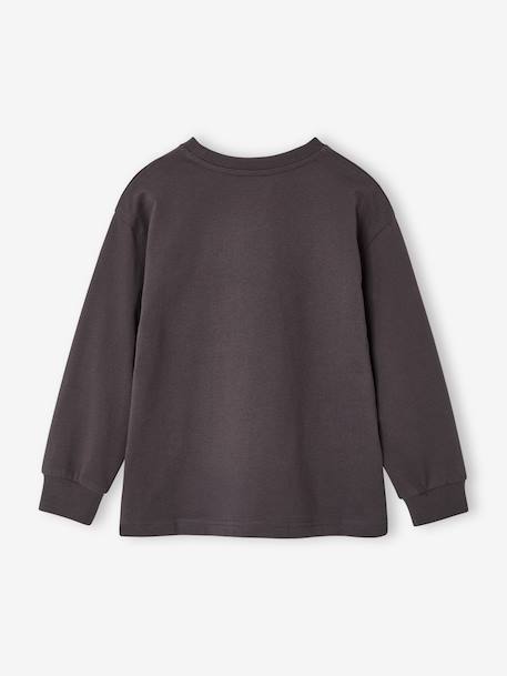 Long-sleeved T-shirt for boys slate grey 