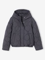 Girls-Lightweight puffer jacket with hood for girls