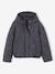 Lightweight puffer jacket with hood for girls black 