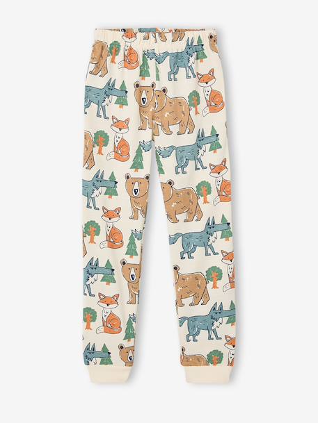 2-piece long-sleeved pyjamas for boys ecru 