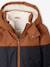 Technical Parka with Hood for Boys BROWN MEDIUM SOLID WITH DESIGN+hazel 
