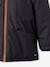 Technical Parka with Hood for Boys BROWN MEDIUM SOLID WITH DESIGN+hazel 