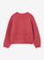 Buttoned cardigan for girls ecru+old rose 
