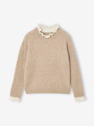 -High-neck jumper for girls