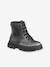 Lace-up zip boots for girls silver 