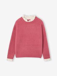 -High-neck jumper for girls