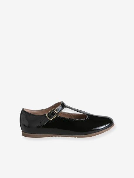 Ballet Pumps for Girls black+gold+printed beige 