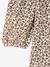Long-sleeved dress for girls ecru+navy blue 