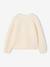 Buttoned cardigan for girls ecru+old rose 