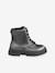 Lace-up zip boots for girls silver 