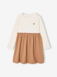 Girls-2-in-1 long-sleeved dress for girls