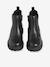 Zip-up synthetic ankle boots for girls black 