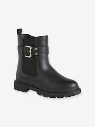 Shoes-Zip-up synthetic boots for girls