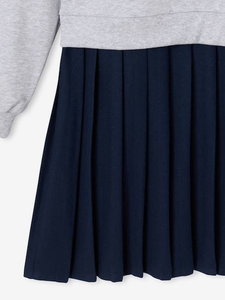 Long-sleeved dress for girls grey 