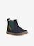 Baby first steps leather boots navy blue 