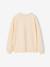 Sweatshirt for girls ecru+old rose 