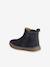 Baby first steps leather boots navy blue 