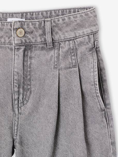 Wide-leg jeans for girls denim grey+medium blue 