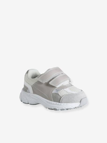 Baby first steps shoes with touch-fastening straps grey 